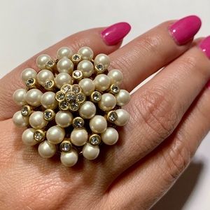 Stella & Dot Vintage Pearl Cocktail Ring